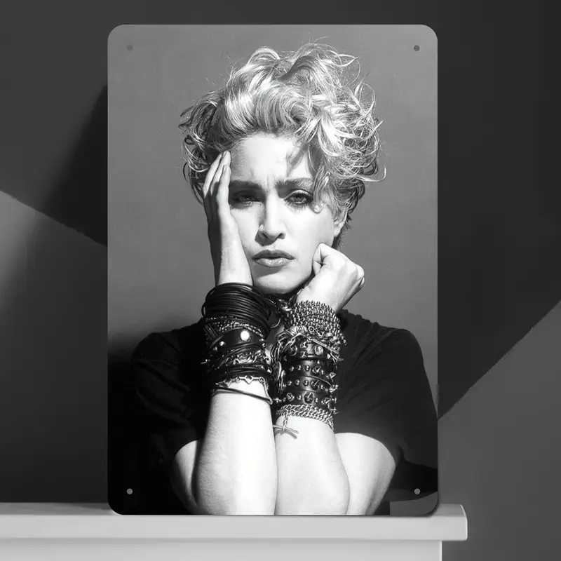 マドンナ 歌手 ポスター 雑貨 壁飾り インテリア 金属 ブリキ看板/飾り