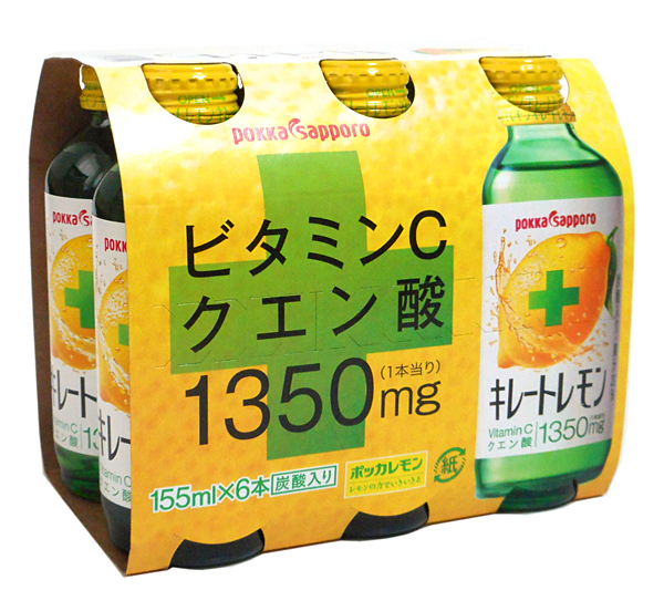 ★まとめ買い★　ポッカサッポロ　キレートレモン155ml(6本パック)　×4個【イージャパンモール】