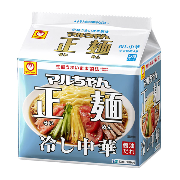 ★まとめ買い★　東洋水産　マルちゃん正麺　冷し中華　５食パック　118g×5食　×6個【イージャパンモール】