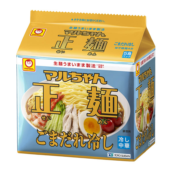 ★まとめ買い★　東洋水産　マルちゃん正麺　ごまだれ冷し　５食パック　120g×5食　×6個【イージャパンモール】