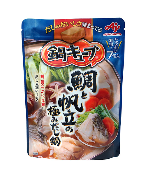 ★まとめ買い★　味の素　鍋キューブ鯛と帆立の極みだし鍋　７個　60ｇ　×8個【イージャパンモール】