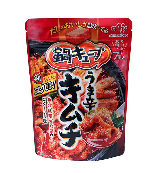 ★まとめ買い★　味の素　鍋キューブ　うま辛キムチ　７個入　59ｇ　×8個【イージャパンモール】