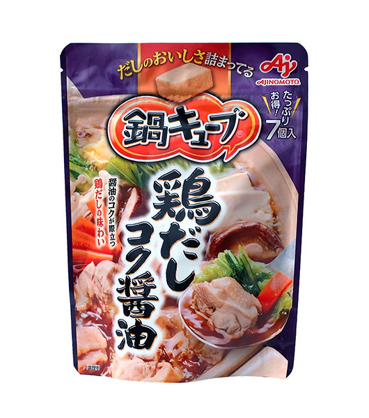 ★まとめ買い★　味の素　鍋キューブ鶏だしコク醤油　７個入　×8個【イージャパンモール】
