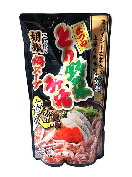 ★まとめ買い★　イチビキ　ストレートまつやとり野菜みそ胡椒鍋スープ　720ｇ　×10個【イージャパンモール】