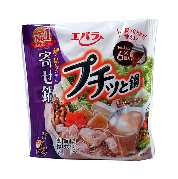 ★まとめ買い★　エバラ　プチッと鍋 寄せ鍋２３ｇｘ６個　138ｇ　×12個【イージャパンモール】