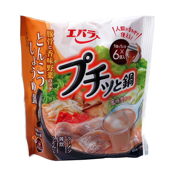 ★まとめ買い★　エバラ　プチッ鍋とんこつしょうゆ鍋　（２３ｇｘ６Ｐ）　138ｇ　×12個【イージャパンモール】