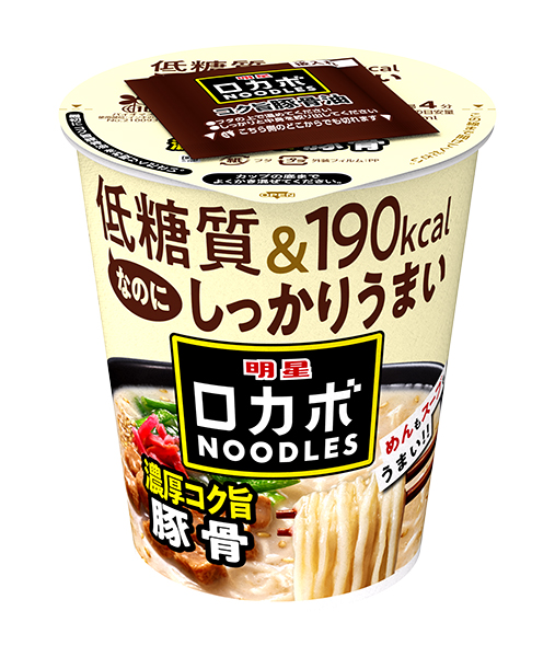 ★まとめ買い★　明星食品　ロカボＮＯＯＤＬＥＳ　濃厚コク旨豚骨　56ｇ　×12個【イージャパンモール】