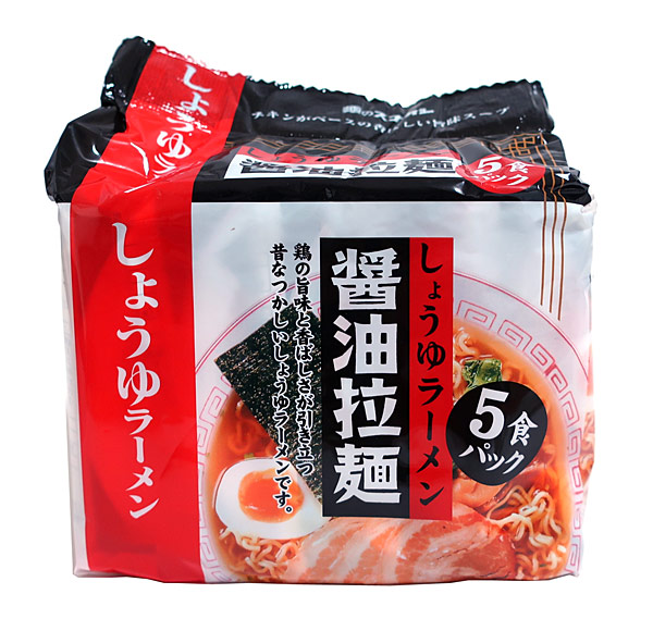 【送料無料】★まとめ買い★　スナオシ　醤油拉麺　５Ｐ　×18個【イージャパンモール】