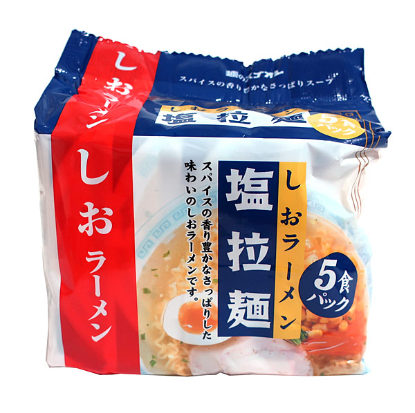 【送料無料】★まとめ買い★　スナオシ　塩拉麺　５Ｐ　×18個【イージャパンモール】