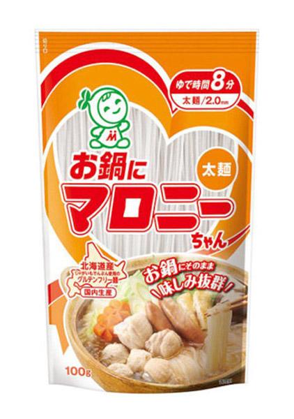 ★まとめ買い★　ハウス お鍋にマロニーちゃん 太麺 １００ｇ　×20個【イージャパンモール】