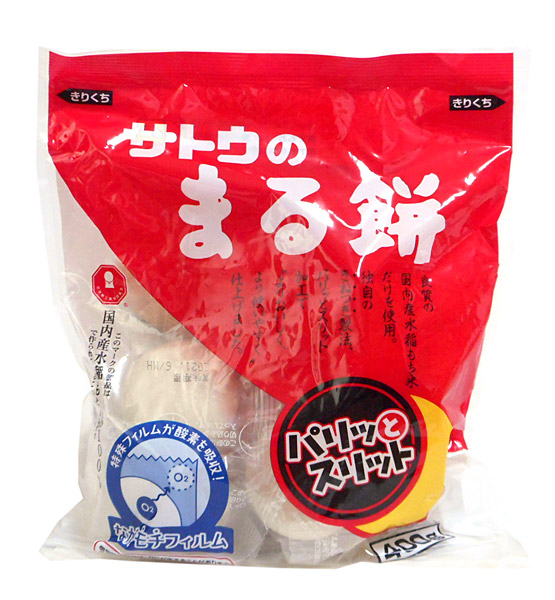 ★まとめ買い★　サトウ食品　丸餅パリッとスリット　４００ｇ　×20個【イージャパンモール】