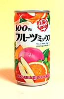 ★まとめ買い★　サンガリア　100％フルーツミックスジュース　190g缶　×30個【イージャパンモール】