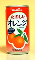 ★まとめ買い★　サンガリア　たのしいオレンジ　190g缶　×30個【イージャパンモール】