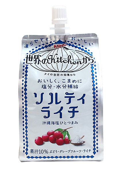 ★まとめ買い★　キリンビバレッジ　ソルティライチパウチ 300g　×30個【イージャパンモール】