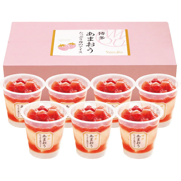 【送料無料】博多あまおう　たっぷり苺のアイス（７個）【ギフト館】