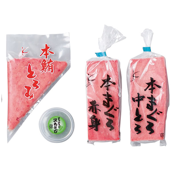 【送料無料】カネトモ　天然本鮪柵セット　ＨＴ１００【ギフト館】