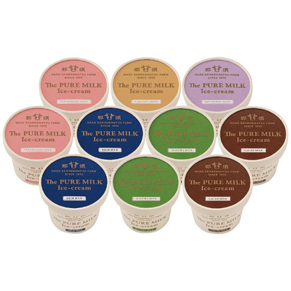 【送料無料】千本松牧場　Ｔｈｅ　ＰＵＲＥ　ＭＩＬＫ　アイスクリーム　１０個セット　Ｐ１１００１１【ギフト館】