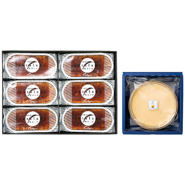 【送料無料】Ｃａｓｔａｇｎａ　カタラーナ６個・レモンチーズケーキセット【ギフト館】