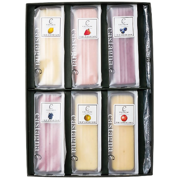 【送料無料】Ｃａｓｔａｇｎａ　広島県産フルーツチーズケーキ６種セット【ギフト館】