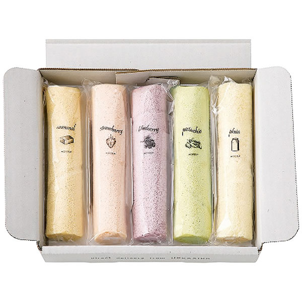【送料無料】５種のふわふわスティックロールケーキ　４４０３２９【ギフト館】