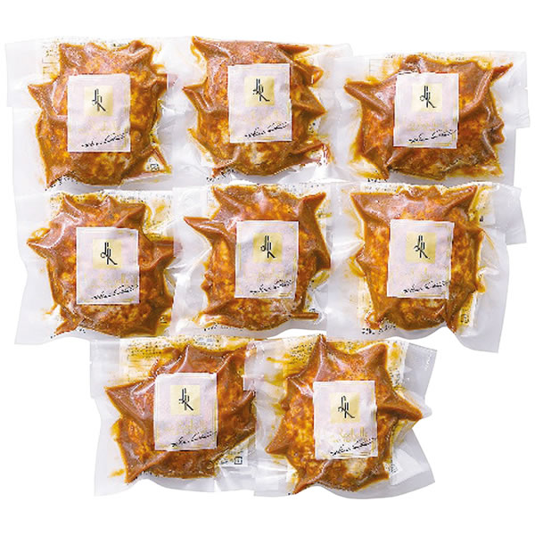 【送料無料】ラ・ロシェル　ラ・ロシェル　坂井宏行監修　お肉の旨みをとじこめたハンバーグデミグラスソース８個【ギフト館】