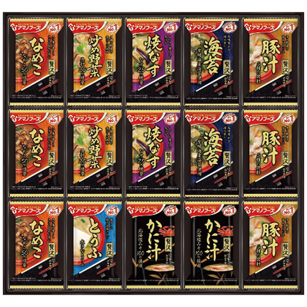 【送料無料】アマノフーズ　おみそ汁贅沢ギフト　５００Ｚ　５００Ｚ【ギフト館】