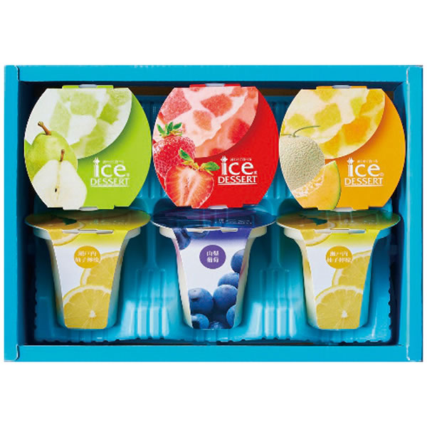 【送料無料】ひととえ　凍らせて食べる　アイスデザート〜国産フルーツ入り〜　ＩＤＥ−１５　ＩＤＥ−１５【ギフト館】