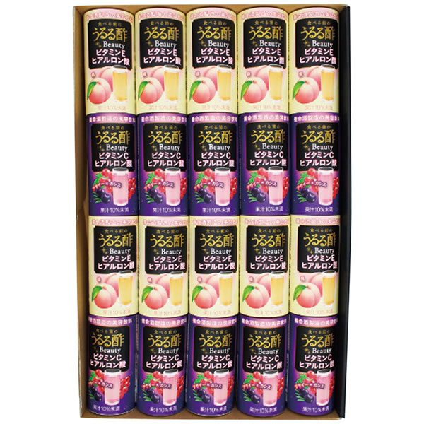 【送料無料】養命酒製造　食べる前のうるる酢ビューティー２種（桃・アサイー）２０本セット　ＵＢ−３０　ＵＢ−３０【ギフト館】