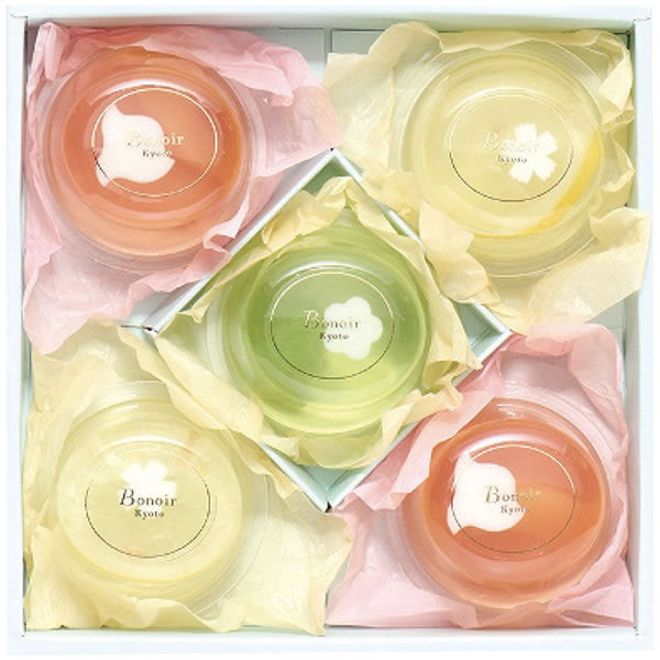 【送料無料】ボノワール京都　果実の彩りゼリー５個【ギフト館】