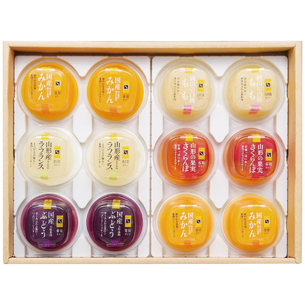 【送料無料】セゾンファクトリー　国産果実ゼリー１２個詰合せ　ＮＫＪ−３０ＮＳ　ＮＫＪ−３０ＮＳ【ギフト館】