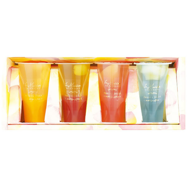 【送料無料】ラ・メゾン白金　２層のフルーツゼリー４個【ギフト館】