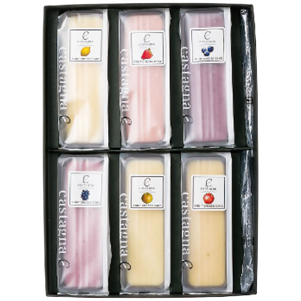 【送料無料】Castagna 広島県産フルーツチーズケーキ6種セット【ギフト館】