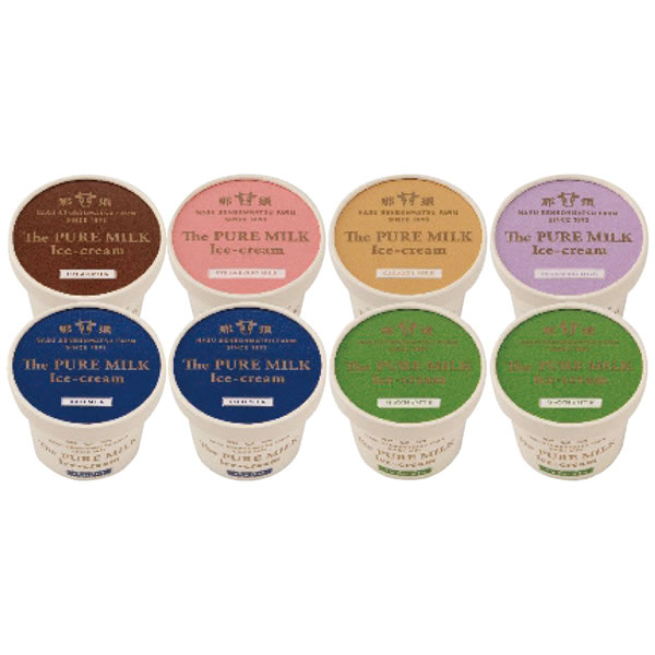 【送料無料】千本松牧場 The PURE MILK アイスクリーム 8個セット P108011【ギフト館】