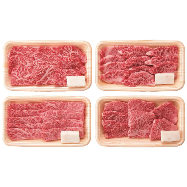 【送料無料】松阪牛 松阪牛 人気の焼肉4種食べ比べセット RKMBY48−150MA【ギフト館】