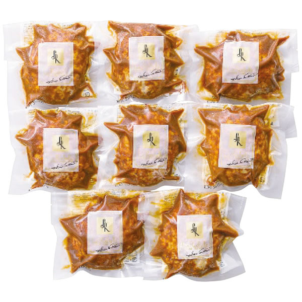 【送料無料】ラ・ロシェル ラ・ロシェル 坂井宏行監修 お肉の旨みをとじこめたハンバーグデミグラスソース8個【ギフト館】