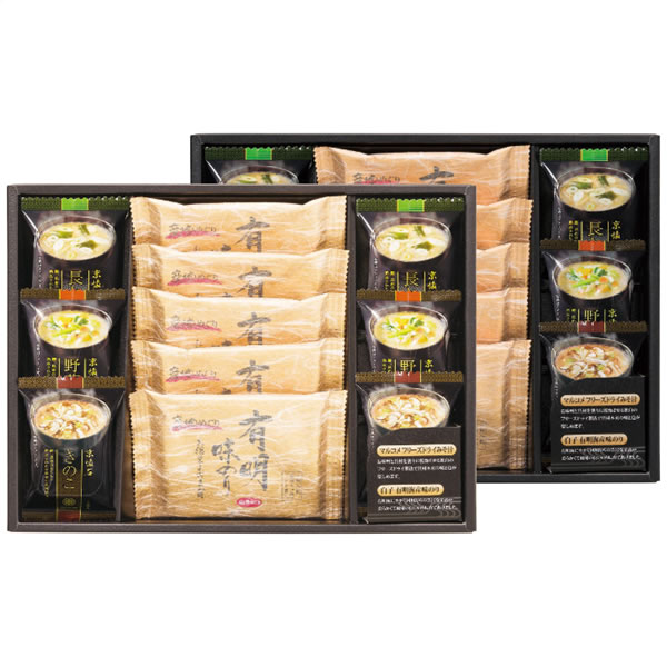 【送料無料】フリーズドライみそ汁&有明味のりセット NF−DO NF−DO【ギフト館】