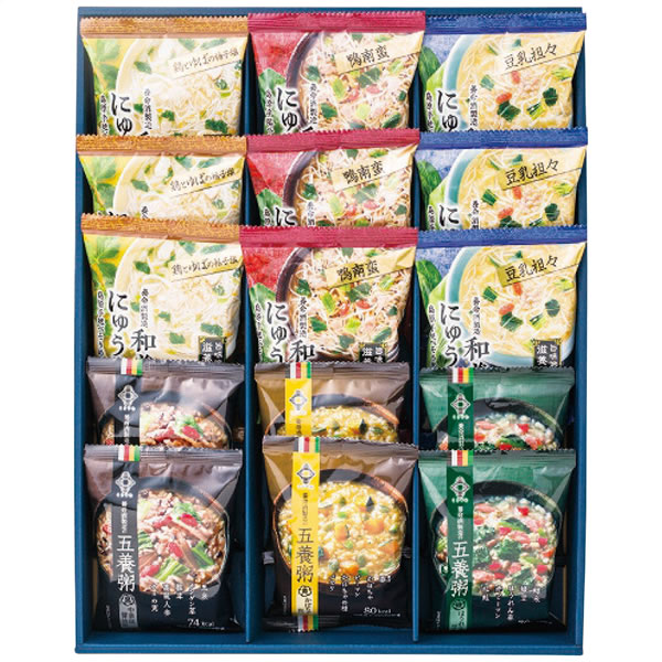 【送料無料】くらすわ 和養生にゅうめん3種と五養粥3種 15食セット【ギフト館】