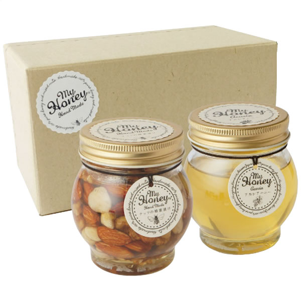【送料無料】MYHONEY ナッツの蜂蜜漬け&アカシアハニーセット【ギフト館】