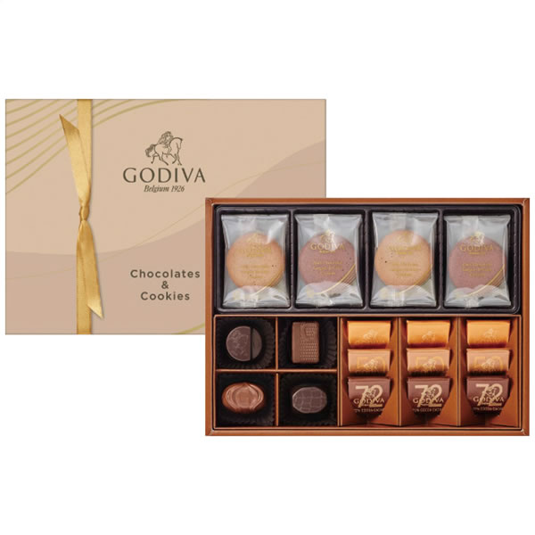 【送料無料】ゴディバ チョコレート&クッキー アソートメント (チョコレート13粒入/クッキー8枚入) GCC−21P GCC−21P【ギフト館】