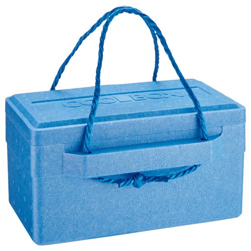 石山 発泡クールボックス 9.4L ブルー 1個