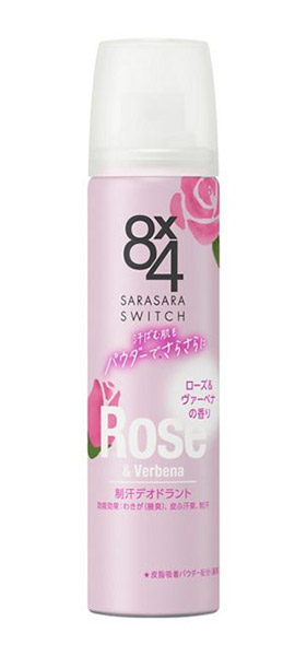 花王　８ｘ４　パウダースプレー　ローズ＆ヴァーベナの香り　５０ｇ【イージャパンモール】