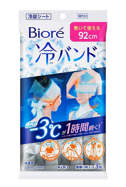 ビオレ　冷バンド　無香性　３本入【イージャパンモール】