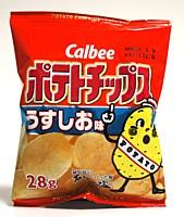 カルビー　ポテトチップス　うすしお味　28g【イージャパンモール】