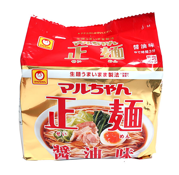 東洋水産　マルちゃん正麺醤油味５食【イージャパンモール】