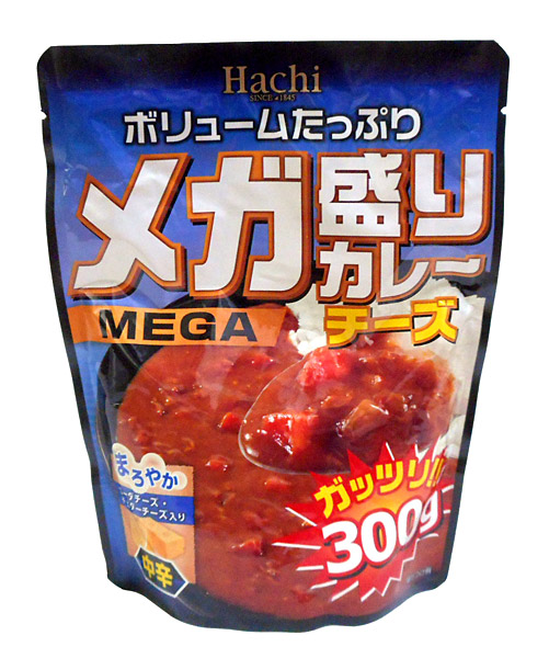 ハチ　メガ盛りカレーチーズ中辛300ｇ【イージャパンモール】