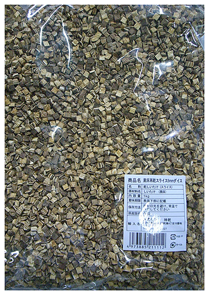 【送料無料】【代引不可】【個人宅届け不可】神乾　椎茸再乾ダイスカット　５×５mm　1kg　×10個【イージャパンモール】