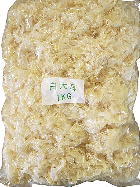 【送料無料】【代引不可】【個人宅届け不可】神乾　白木耳ホール　1kg　×8個【イージャパンモール】