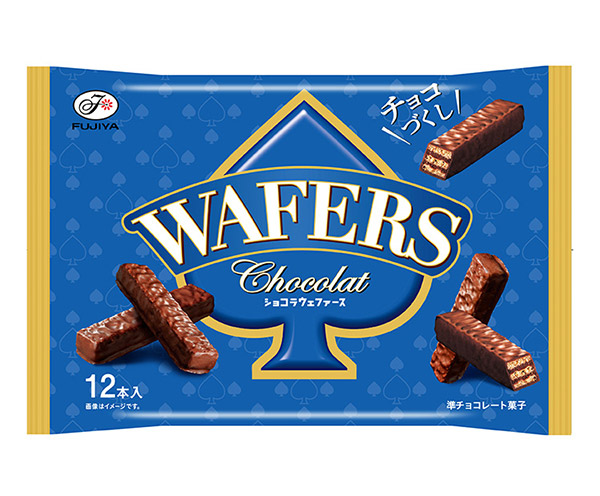 ★まとめ買い★ 不二家 ショコラウェファース袋 12本 ×18個【イージャパンモール】
