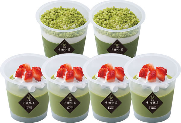【送料無料】京都・宇治抹茶　パフェ＆ティラミスのアイスセット　ＰＦＭＩ−００６【ギフト館】