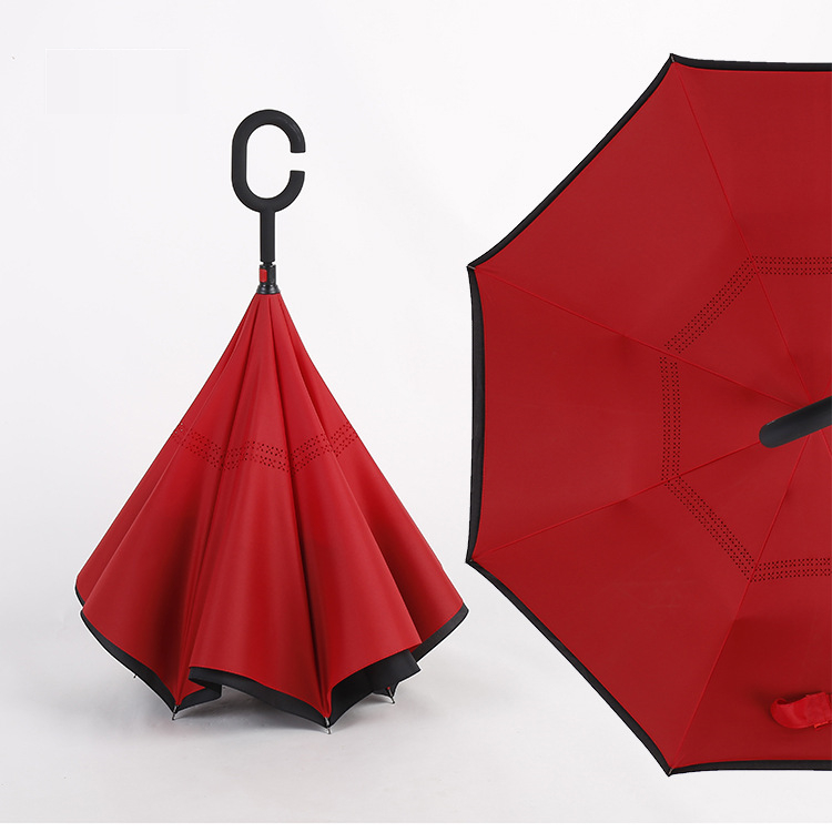 日傘 逆さ傘 長傘 レディース メンズ さかさ傘 傘 濡れない 晴雨兼用 遮光 撥水 耐風 二重構造...